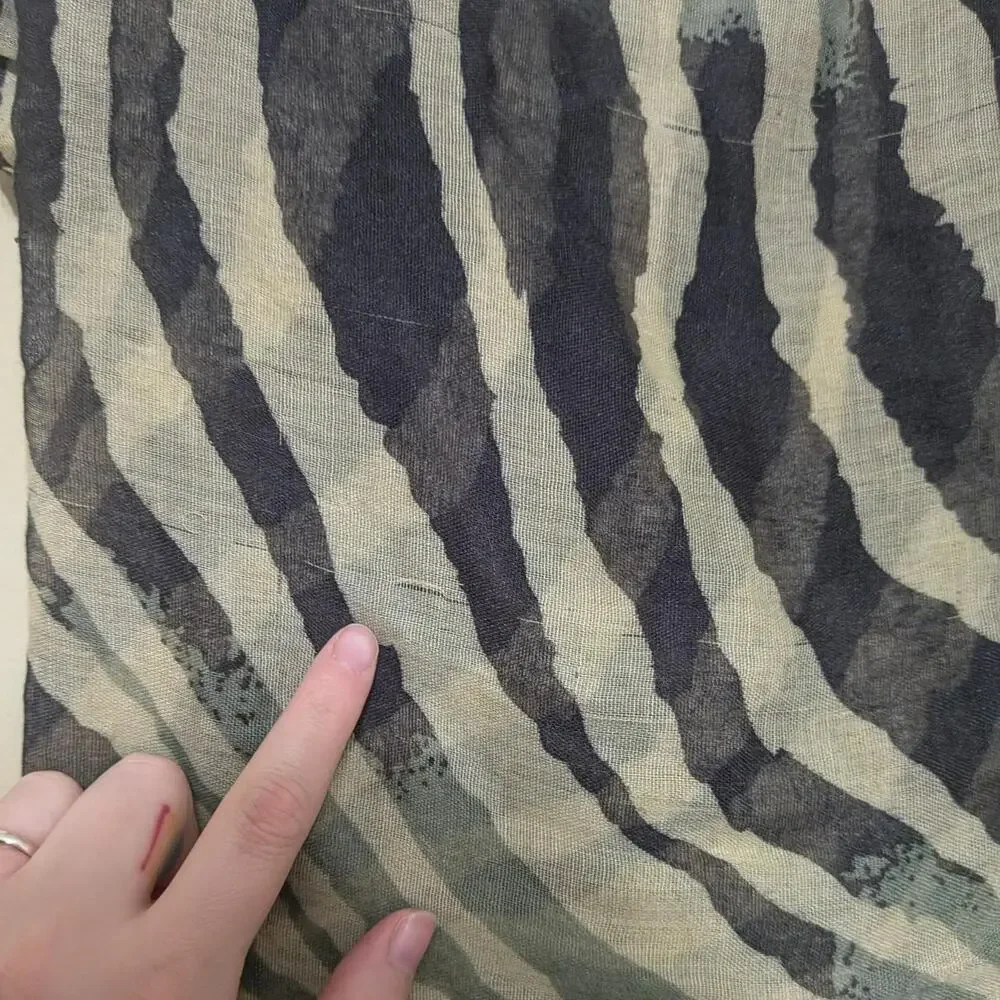 Y2K Zebra Print 100% Polyester Infinity Scarf
